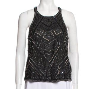 Parker black beaded top